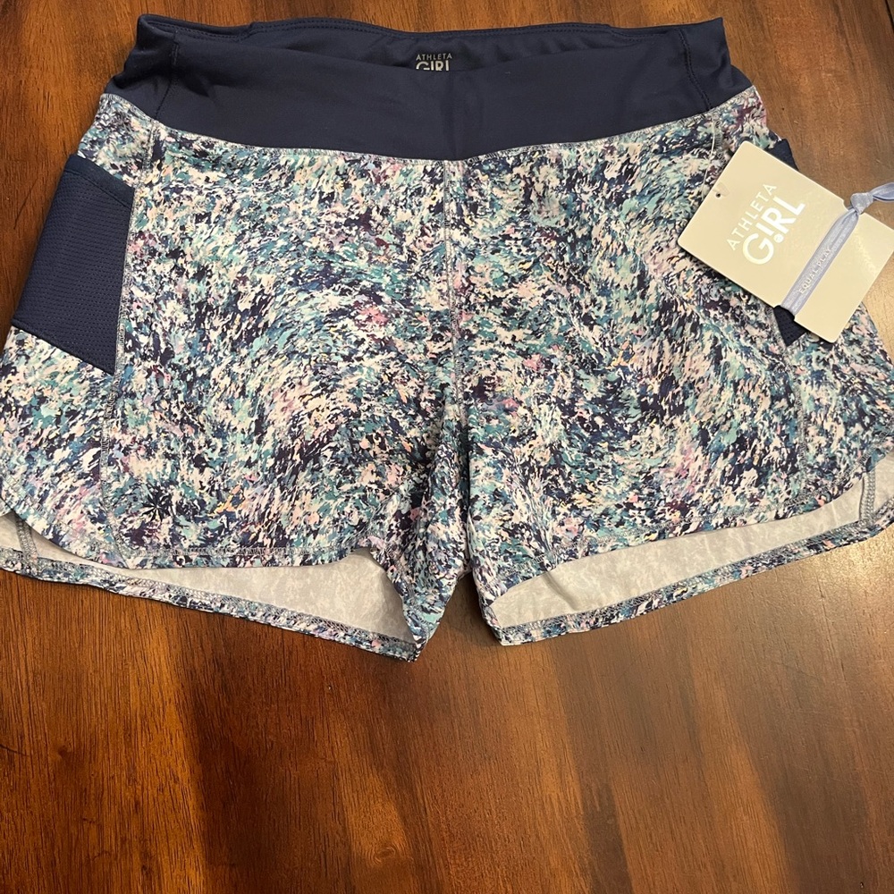 Athleta Girls Printed Record Breaker Shorts-Size 12